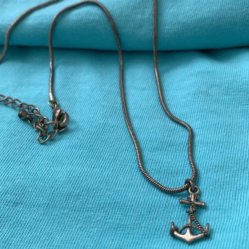 Anchor charm and necklace chain